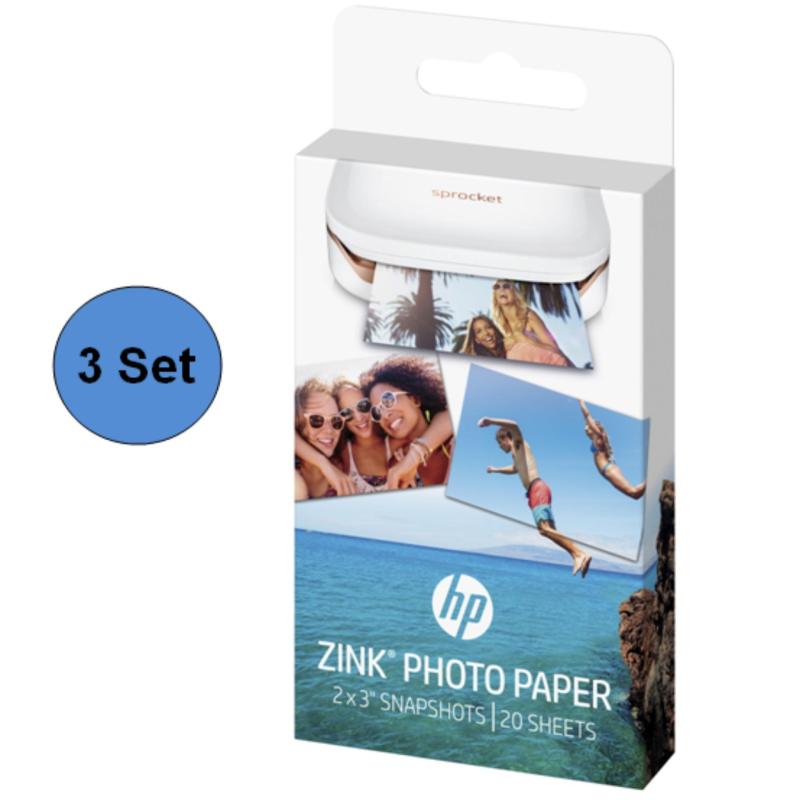 HP SPROCKET ZINK Sticky-backed 2 x 3 Photo Paper (3 sets = 60 Sheets) Singapore