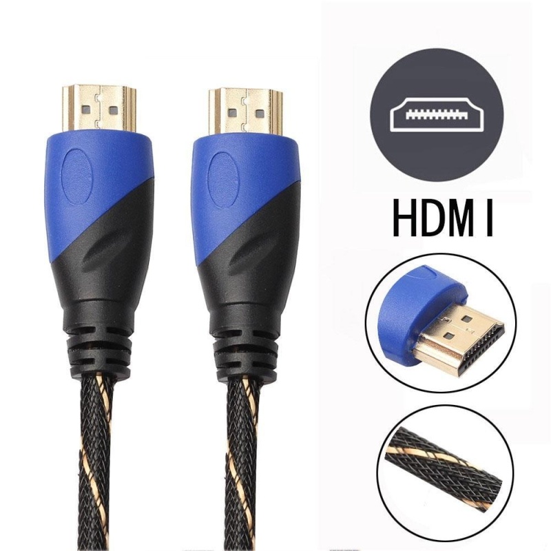 niceEshop 10M Braided HDMI Cable V1.4 AV HD 3D For PS3 Xbox HDTV 1M - 10M Meters 1080P DF - intl Singapore