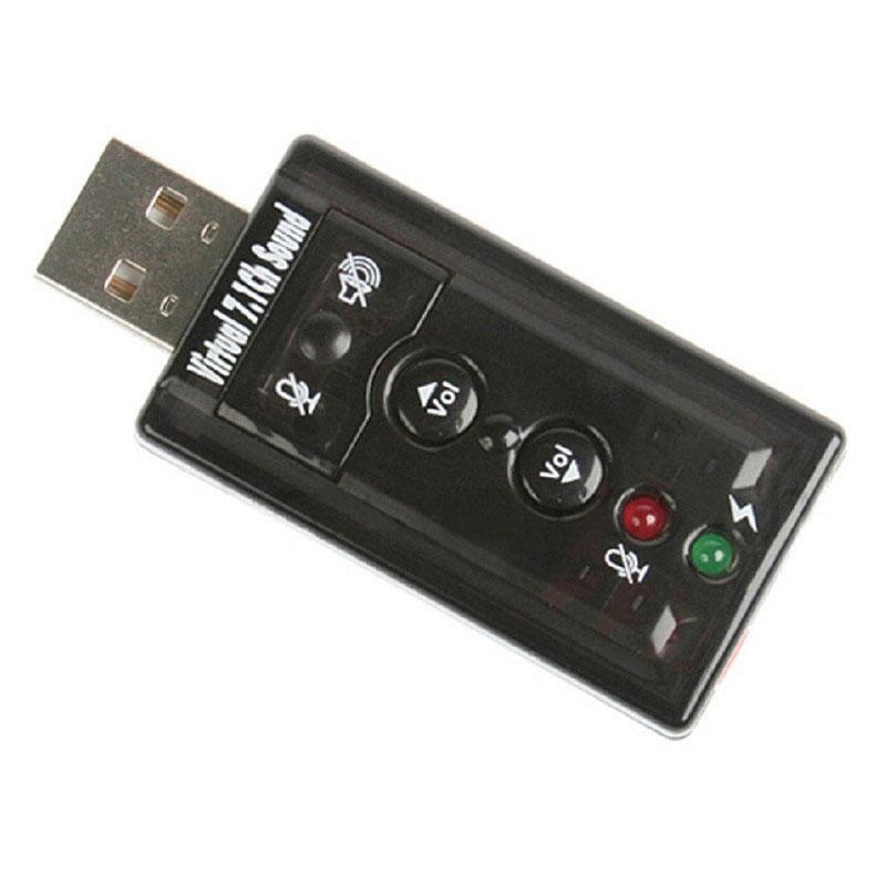PerfectWorld Low Price External USB 2.0 With Microphone Converter Virtual 7.1 Ch Sound Card Adapter - intl