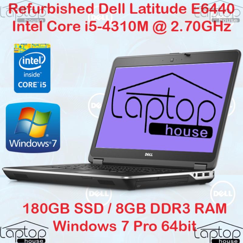 (REFURBISHED) Dell Latitude E6440(Intel Core i5-4th Gen/ 180GB SSD/ 8GB RAM)