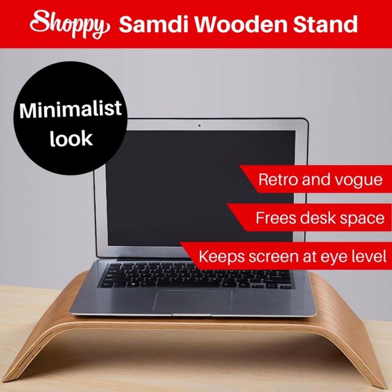 Shoppy Samdi Wooden Monitor Laptop iMac Macbook Stand (Pine)