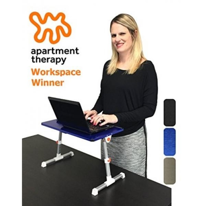 Stand Steady Traveler Folding Stand Up Desk, Blue - intl