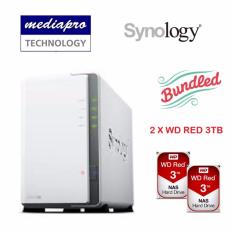 Synology Diskstation Ds218j 2 Bay Nas 2 X Wd Red 3tb Hd Singapore