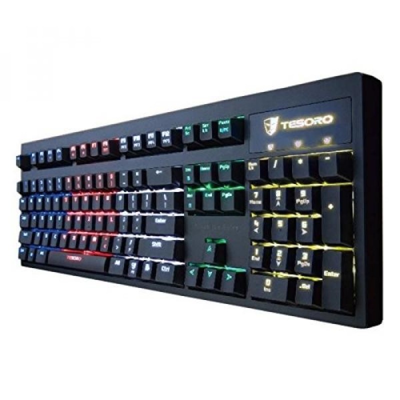 Tesoro Excalibur Blue Mechanical Switch RGB LED Backlit Illuminated Gaming Keyboard (TS-G7NFL (BL)) - intl Singapore