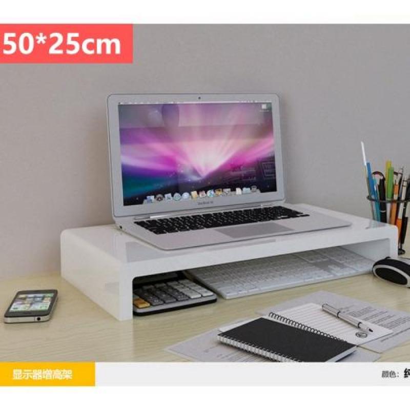 Unibody 50cm Wood Laptop Stand (White)