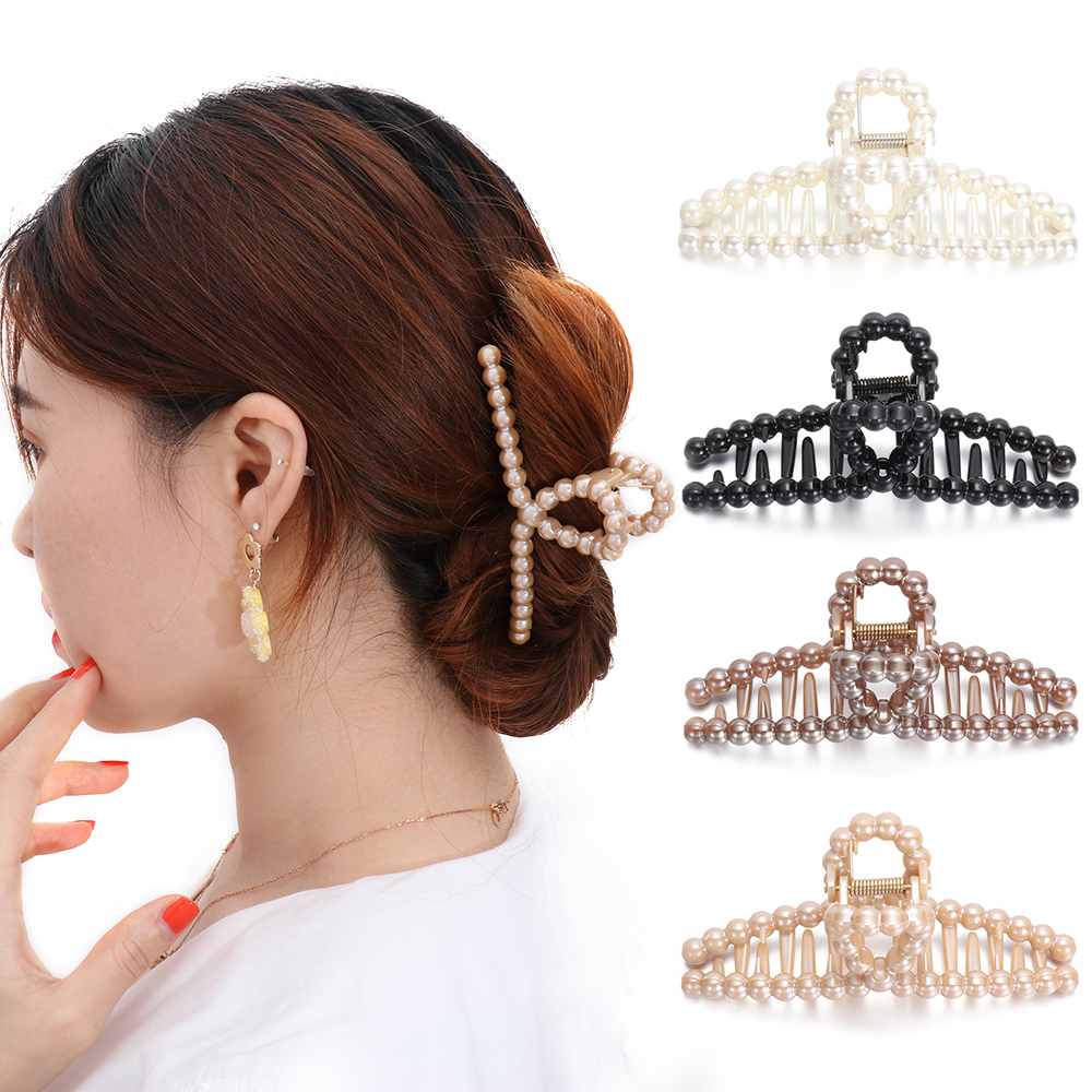 ZBRTDR ขนาดใหญ่ Headwear Hyperbole หญิง Hairpins จัดแต่งทรงผม Barrettes ไข่มุกกิ๊ฟติดผมอุปกรณ์ติดแต่งผม