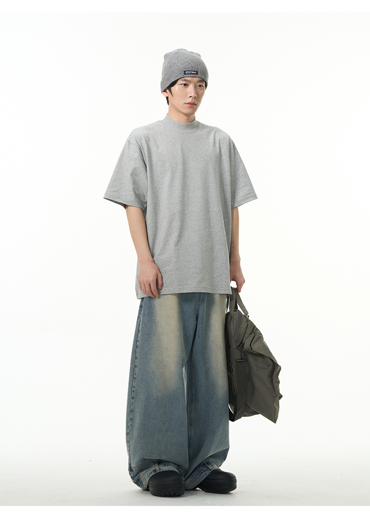 Weilang's Store American High Street-broek voor heren, coole Street Fashion R, omgekeerde jeans, paar, niche, lange broek
