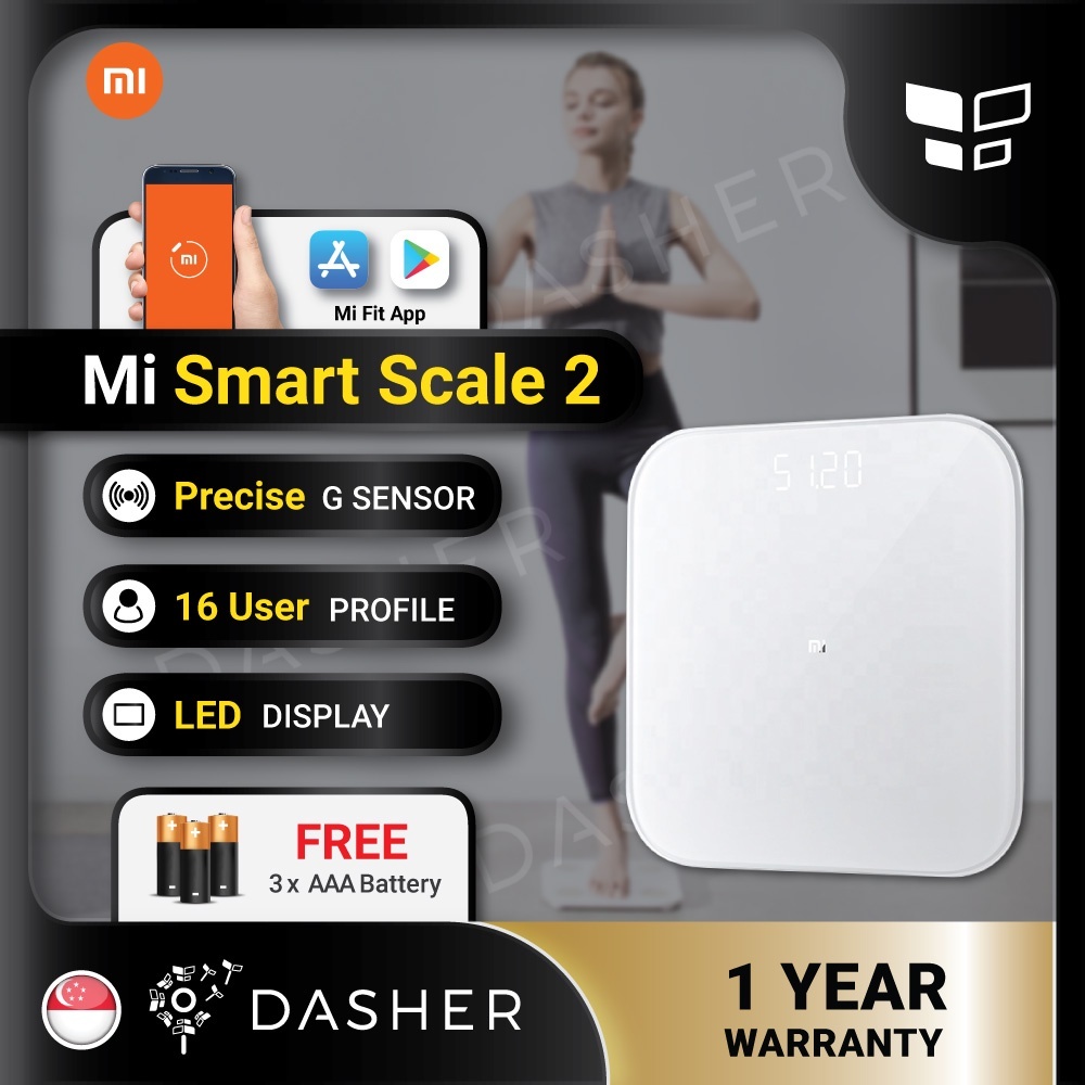 STAYFIT] Xiaomi Mi Smart Weighing Scale 2 LED Display Bluetooth