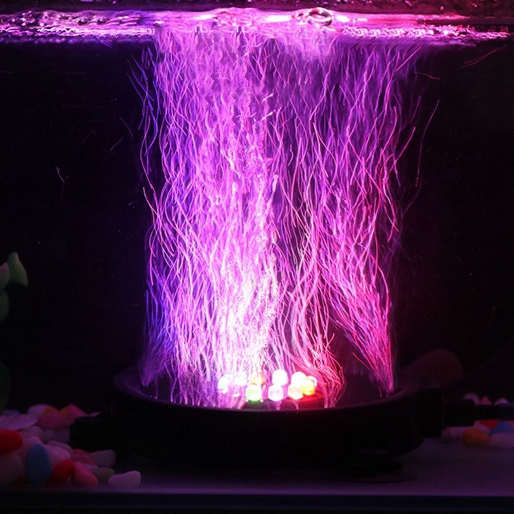 Vsdgf LED vòng chìm với 6 đèn với 6 màu sắc thay đổi cho bể cá trang trí