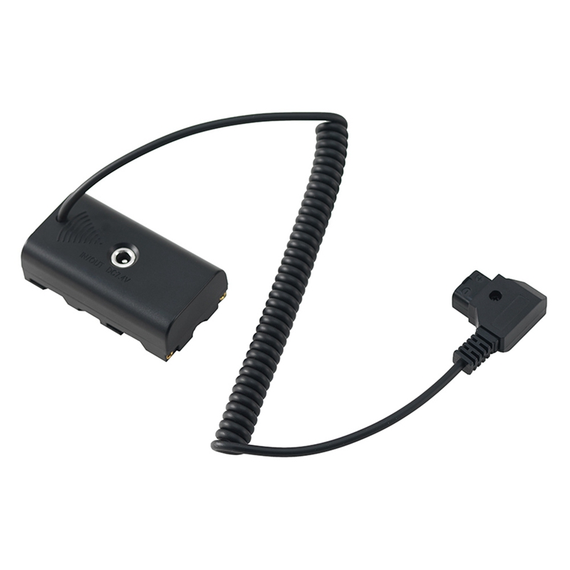 Power adapter cable for d-tap connector to np-f dummy battery for sony np f550 f570 f770 np f970