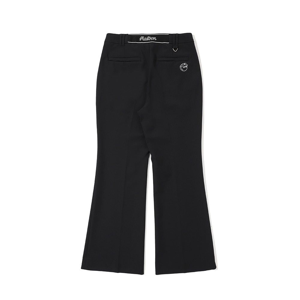MALBON GOLF Ladies New Trousers Elastic Waist Button Belt Outdoor Sports Slim-Fitting Bell-Bottom Pants · v2