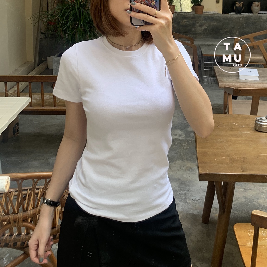Áo thun nữ tay ngắn kiểu dáng basic - at01