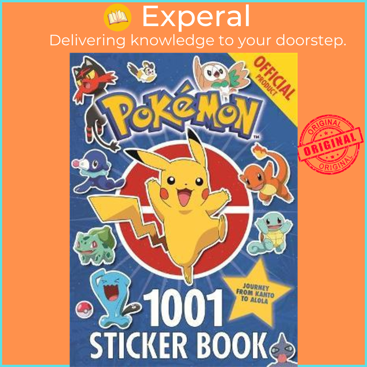 Sách - The Official Pokemon 1001 Sticker Book by Pokemon (UK edition, paperback)