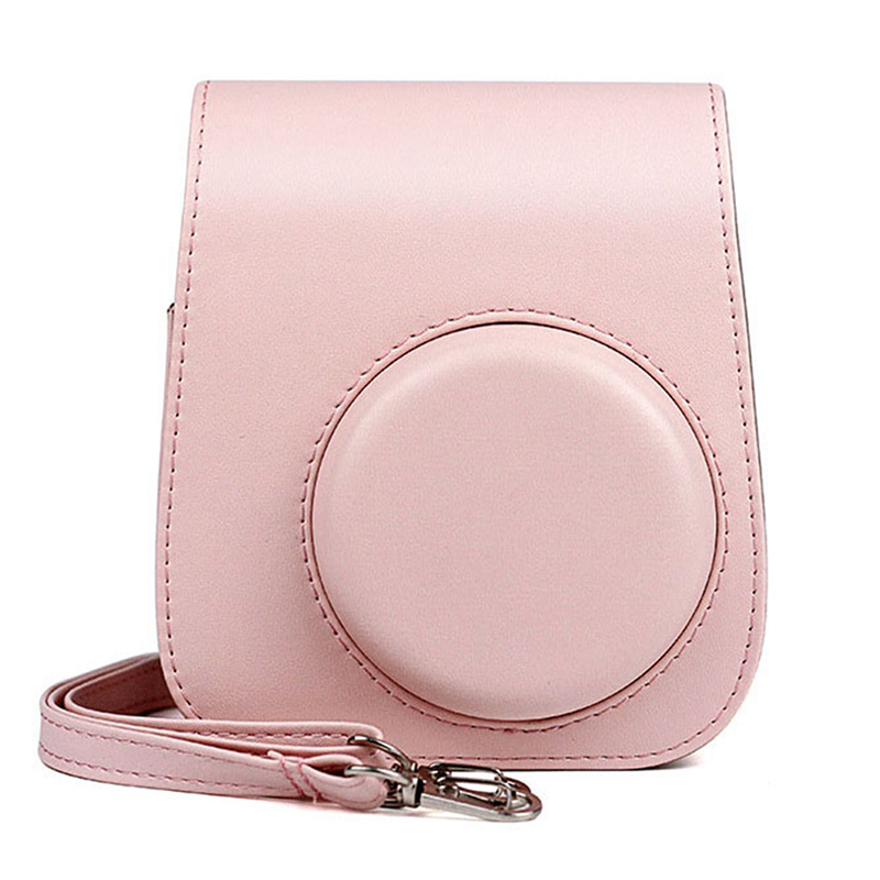 Huwobei3792797 ditur túi đựng máy ảnh cầm tay túi da pu có dây đeo vai cho instax mini 11