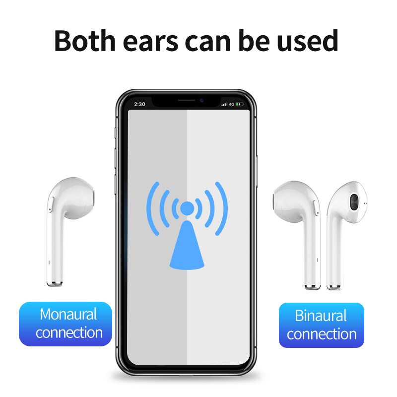 mini Bluetooth 2023 New I7 Stereo Binaural Headphones 5.0 Stereo Sports