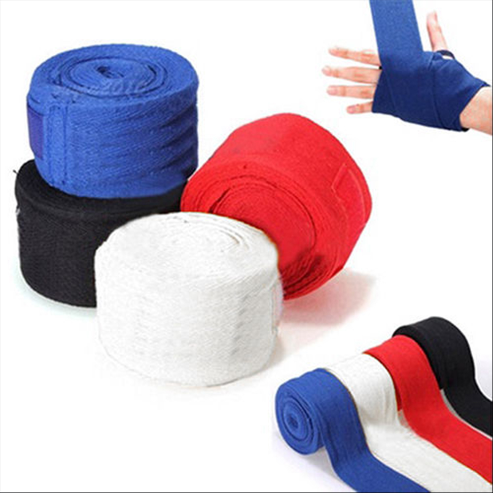 PROMISE Durable Cotton Thumb Loop Training Fist Bandage Glove Wrist Protector Boxing Hand Wraps