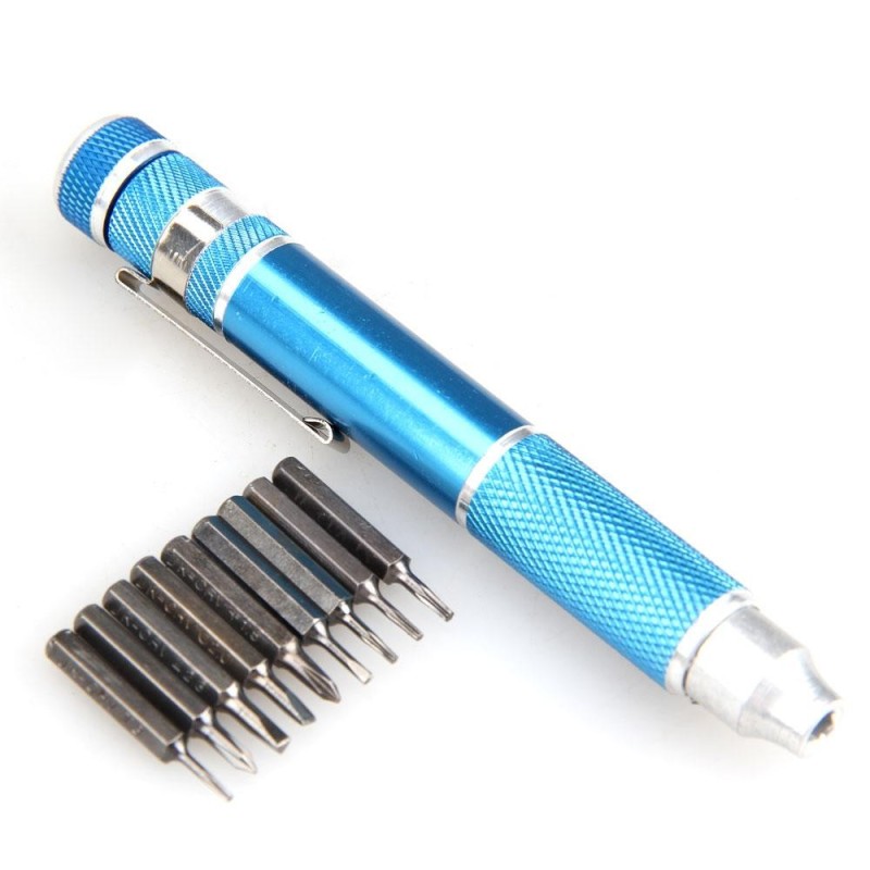 10 In 1 Precision Screwdriver Bit Set Torx Star Phillips Repair Tool Kit - intl