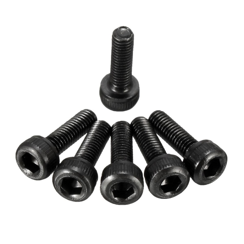 25pcs Metric Thread M3x10mm Hexagon Hex Socket Cap Head Screw Bolt Steel - intl