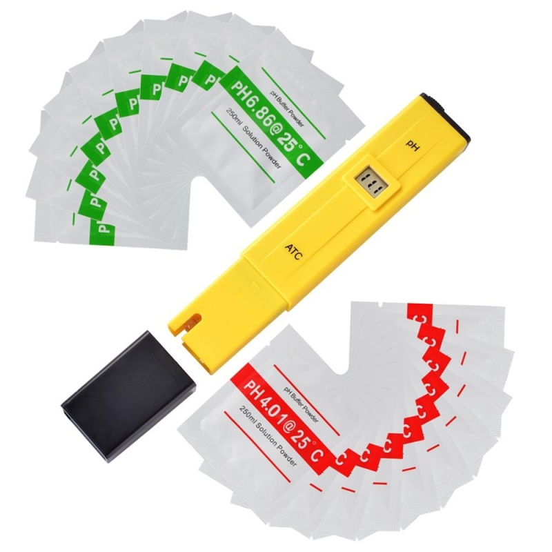 3-Digit LCD PH Meter Pen Portable Hydroponics Aquarium Pool Water Tester BI751 - intl
