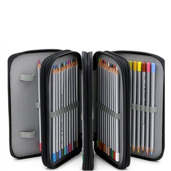 4 Layers Pencil Case Box Nylon Solid Color Zipped Shockproof PenPouch - Intl April 2018 - 3 4 Layers Pencil Case Box Nylon Solid Color Zipped Shockproof PenPouch - intl - 3
