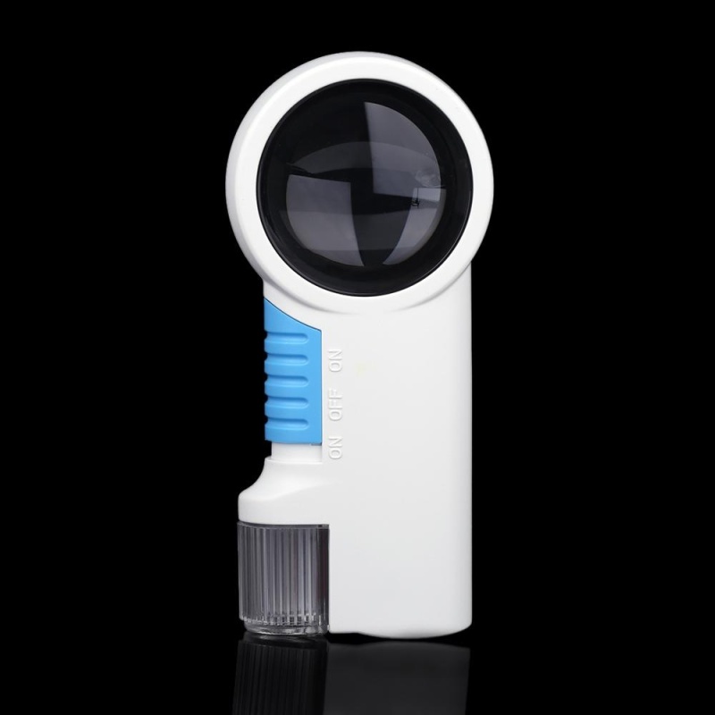 8X Multifunctional Magnifier Portable Handheld Glass Loupe Magnifying Tool with 2 LED Light - intl