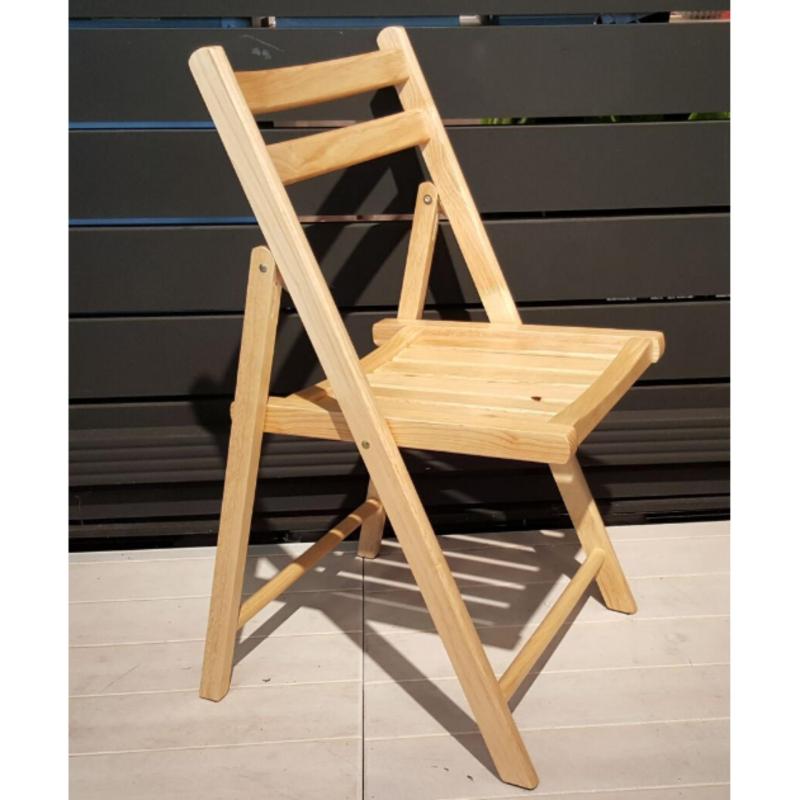 Amante Rubber Wood Folding Chair (Natural)