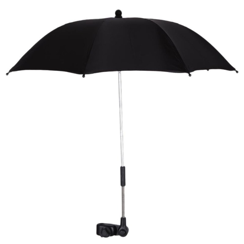 Baby Stroller Pram Pushchair Adjustable Folding Umbrella With
Holder(Black) - intl
