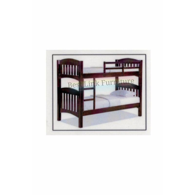 BEST LINK FURNITURE BLF 50 Double Decker Bed (Single/Walnut)