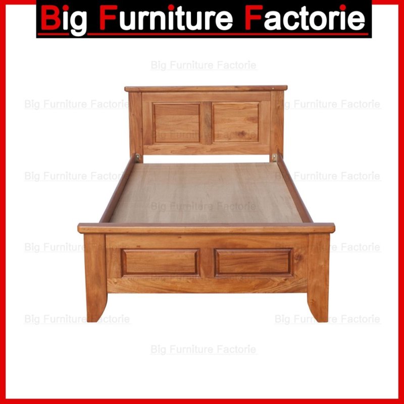 BFF-48-WB Solid Wooden Bed (White) – Super Single