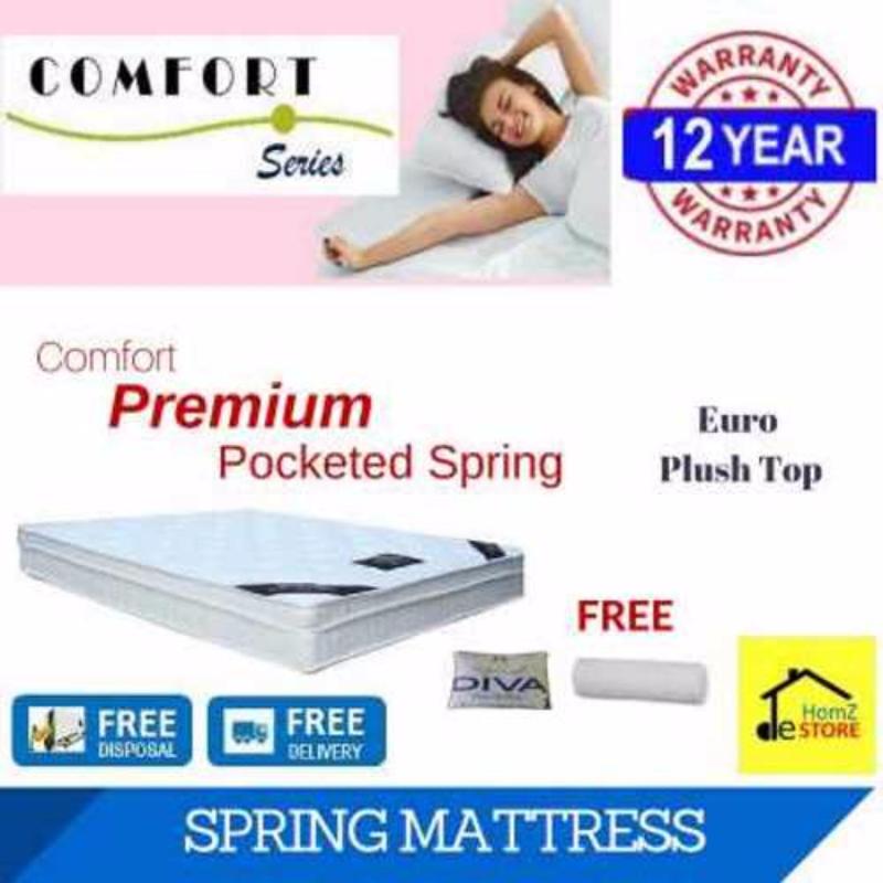 Comfort Premium Pocketed Spring Mattress (Single)