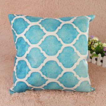 Creative Striped Pattern Cotton Pillow Cover(Blue) (EXPORT) April 2018 - 2 Creative Striped Pattern Cotton Pillow Cover(Blue) (EXPORT) - 2