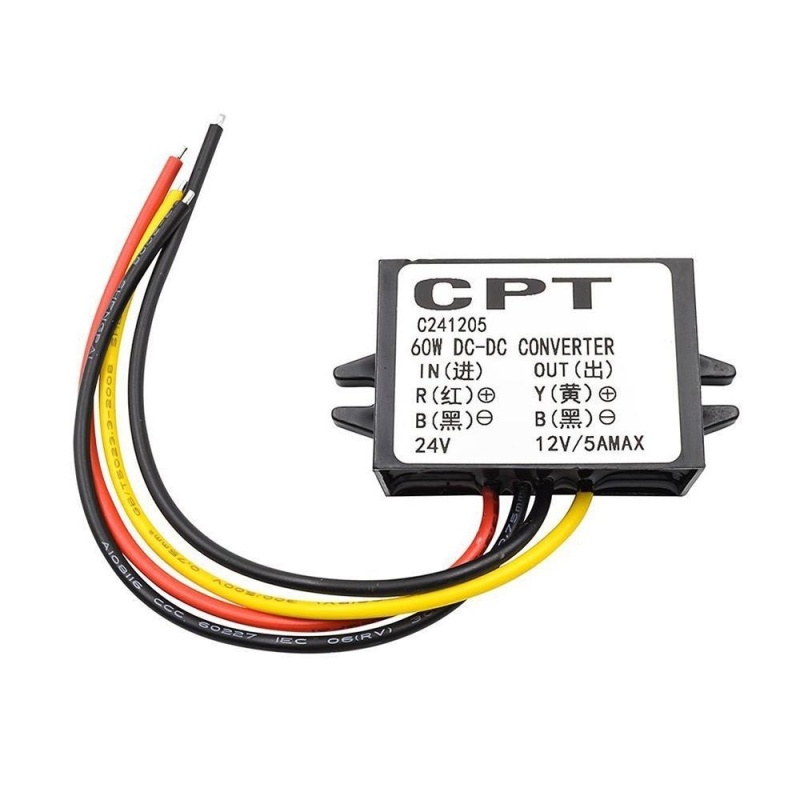 DC 24V Step down to 12V 5A Industry Grade Converter - intl