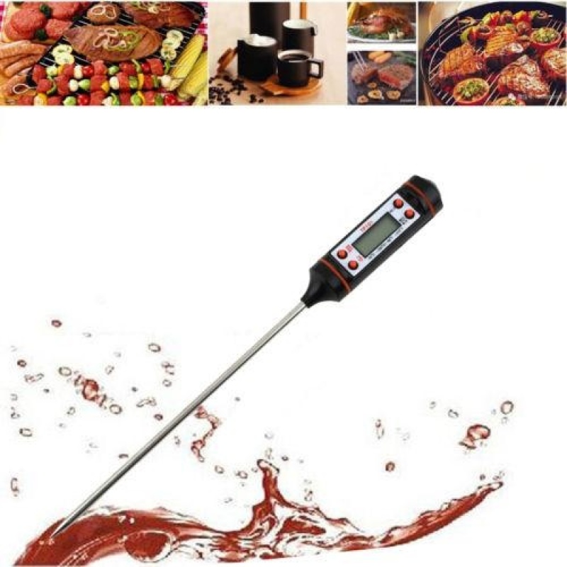 Digital Cooking Food Meat BBQ Selectable Sensor Thermometer Temperature - intl