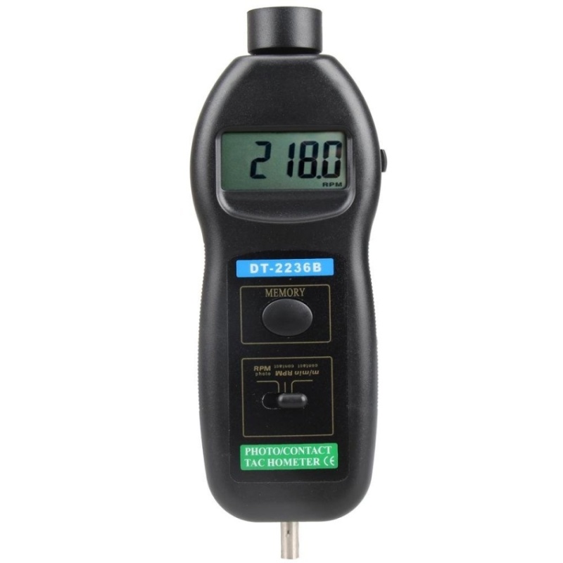 DT2236B 2 in 1 Digital Photo Contact Tachometer 99.999 RPM - intl