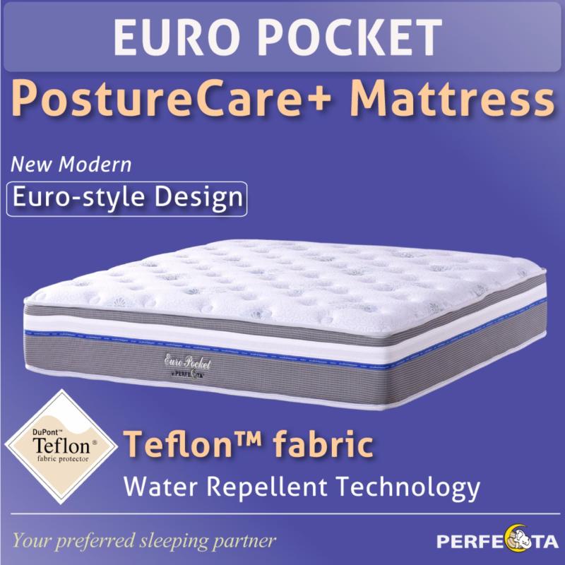 Euro Pocket PostureCare Plus Mattress * Individual Pocketed Spring * King size