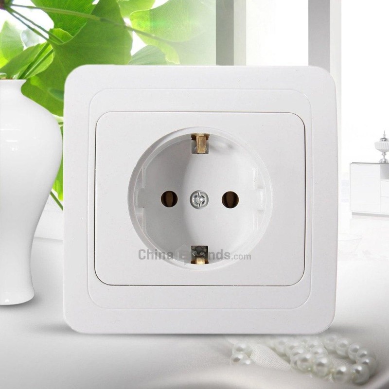 Flame-resistant Wall Power Socket Outlet Adapter ( 110 - 250V 16A ) - intl