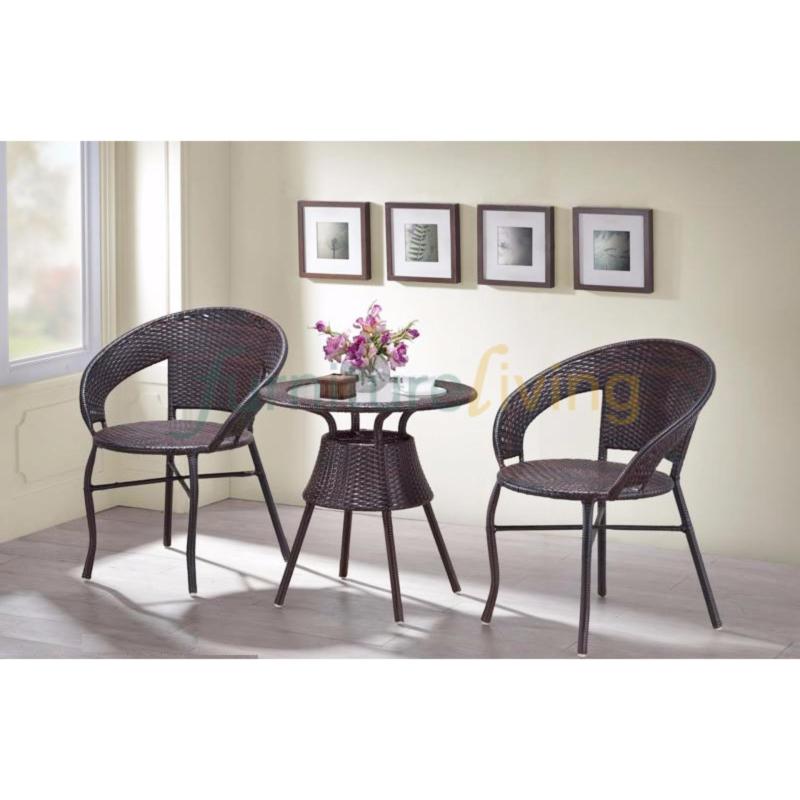 Furniture Living 1+2 Tea Set (Brown)