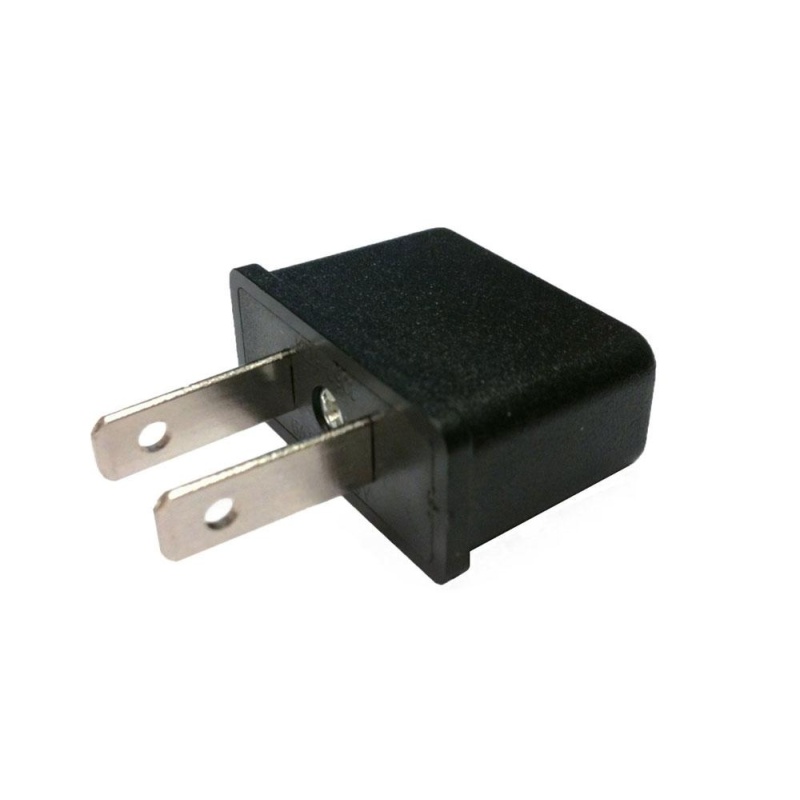 gaoshang PVC European to American Outlet Plug Adapter Socket (Black) - intl