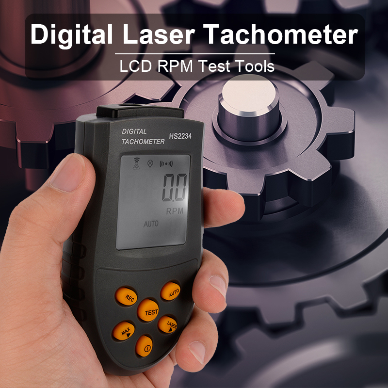 Handheld Digital Laser Tachometer RPM Test Small Engine Motor Speed
Gauge TH309 - intl