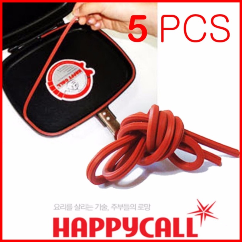 Happycall Double Sided Pan Silicone Gasket Sealer 5 PCS for Replacement (Red) - intl Singapore