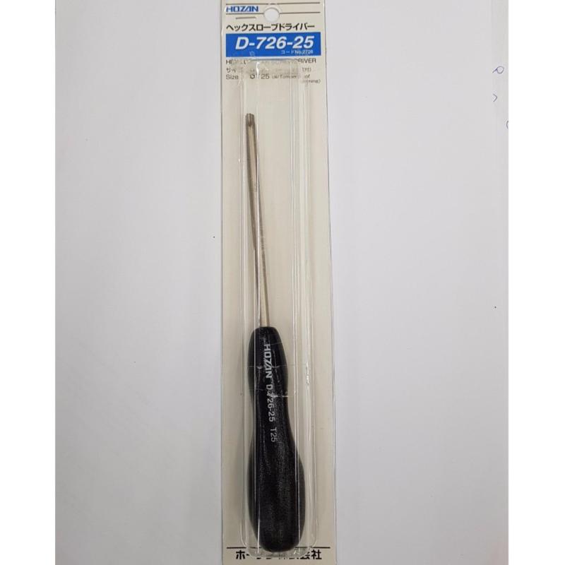 Hozan D726-25 Hex Lobular Screwdriver ( Made in Japan)