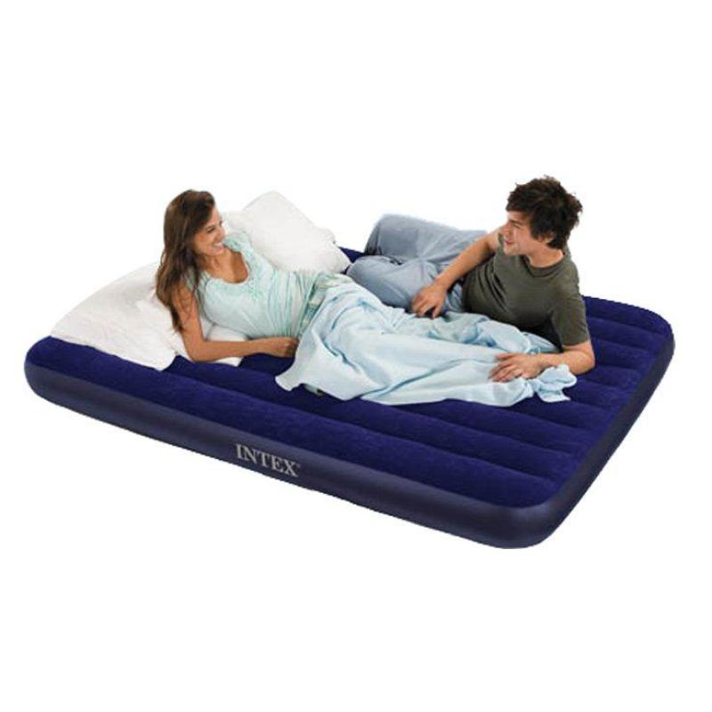 Intex Inflatable Downy Air Bed Mattress Downny Airbed Super Single w/ Pump