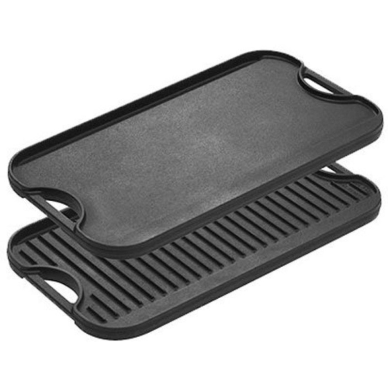 Lodge LPGI3 Cast Iron Reversible Grill/Griddle, 20-inch x
10.44-inch - intl Singapore