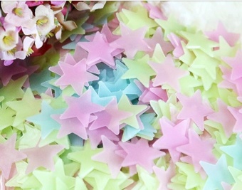 Luminous Fluorescent Stickers Wallpaper 3D Stars - Intl June 2018 - 4 Luminous fluorescent stickers wallpaper 3D stars - intl - 4