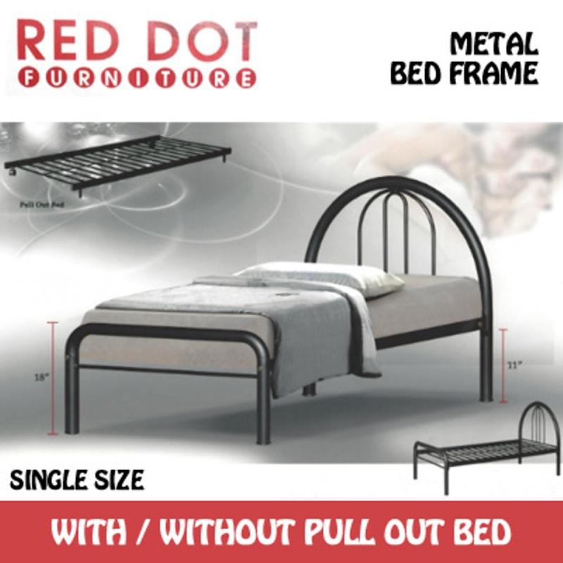 Metal Bed Frame Single (Black)