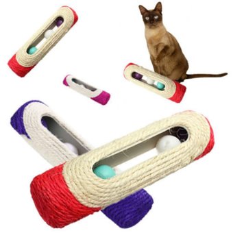Pet Cat Kitten Kitty Toy Rolling Sisal Scratching Post Trapped BallTraining April 2018 - 3 Pet Cat Kitten Kitty Toy Rolling Sisal Scratching Post Trapped BallTraining - 3