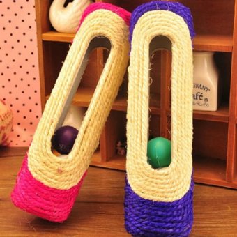 Pet Cat Kitten Kitty Toy Rolling Sisal Scratching Post Trapped BallTraining April 2018 - 4 Pet Cat Kitten Kitty Toy Rolling Sisal Scratching Post Trapped BallTraining - 4