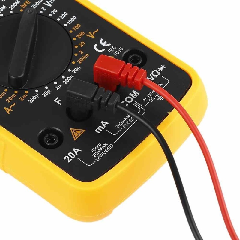 Pocket-Size DMM Digital Multimeter Ammeter Voltmeter Ohmmeter hFE Tester - intl