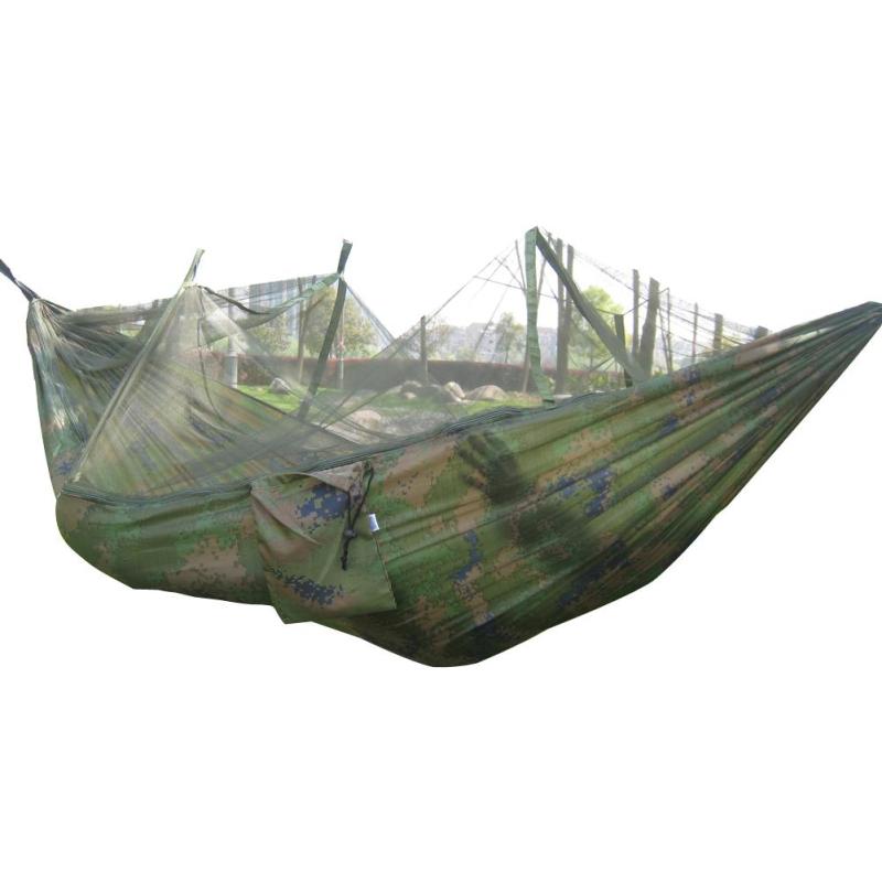 Portable Hammock Nylon Bed + Mosquito Net (Camo) - Intl - intl