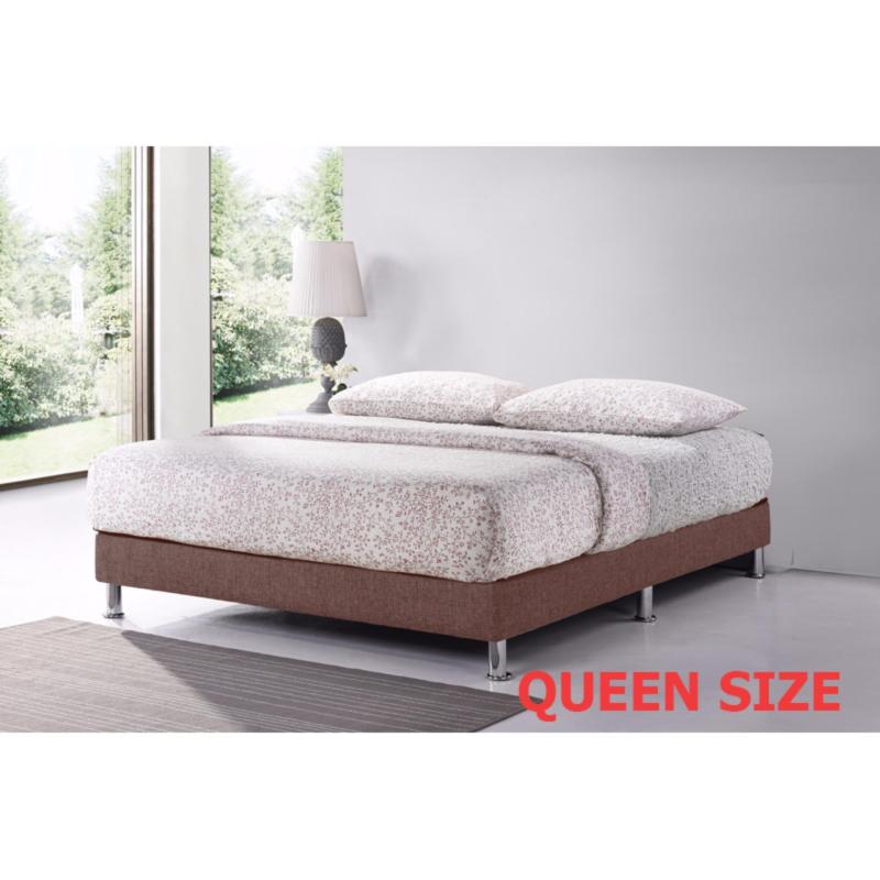 Queen 5ft Divan Base * Dark Brown * Fabric Upholstery * Fast Delivery